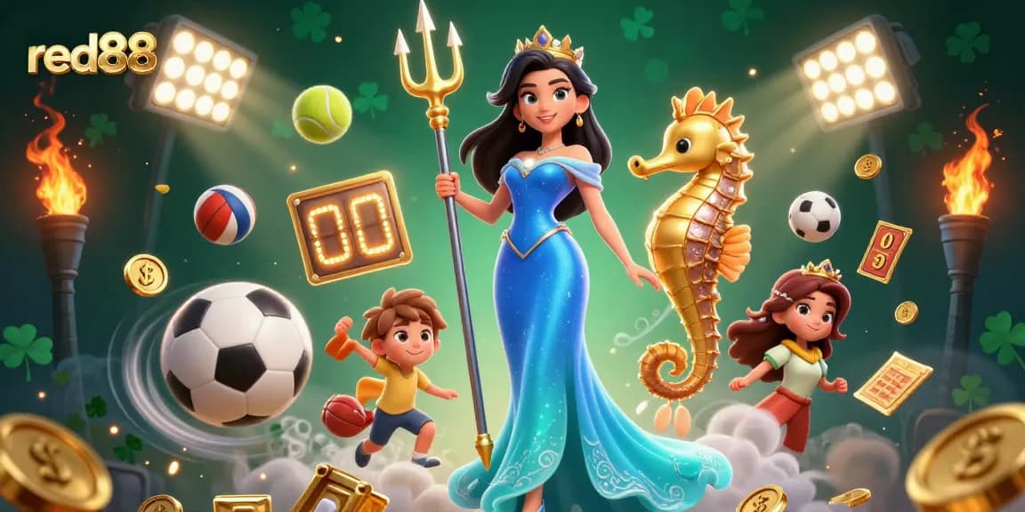 Experience thrilling gameplay at red88 with vibrant casino elements and dynamic sports action.