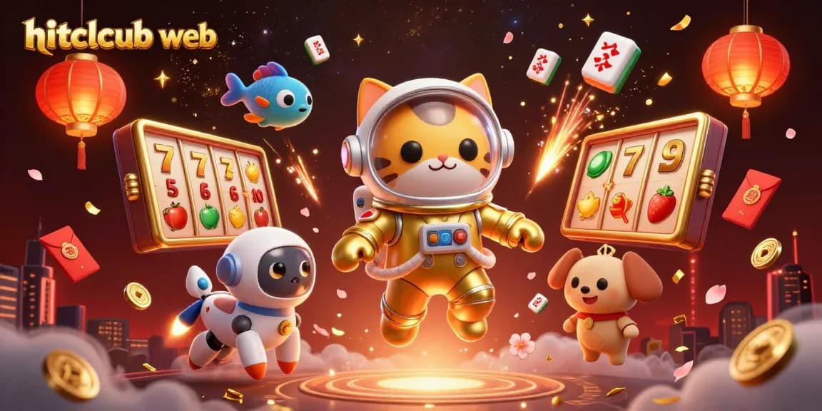 Engage in thrilling gaming action at hitclcub web with vibrant characters and dynamic casino elements.