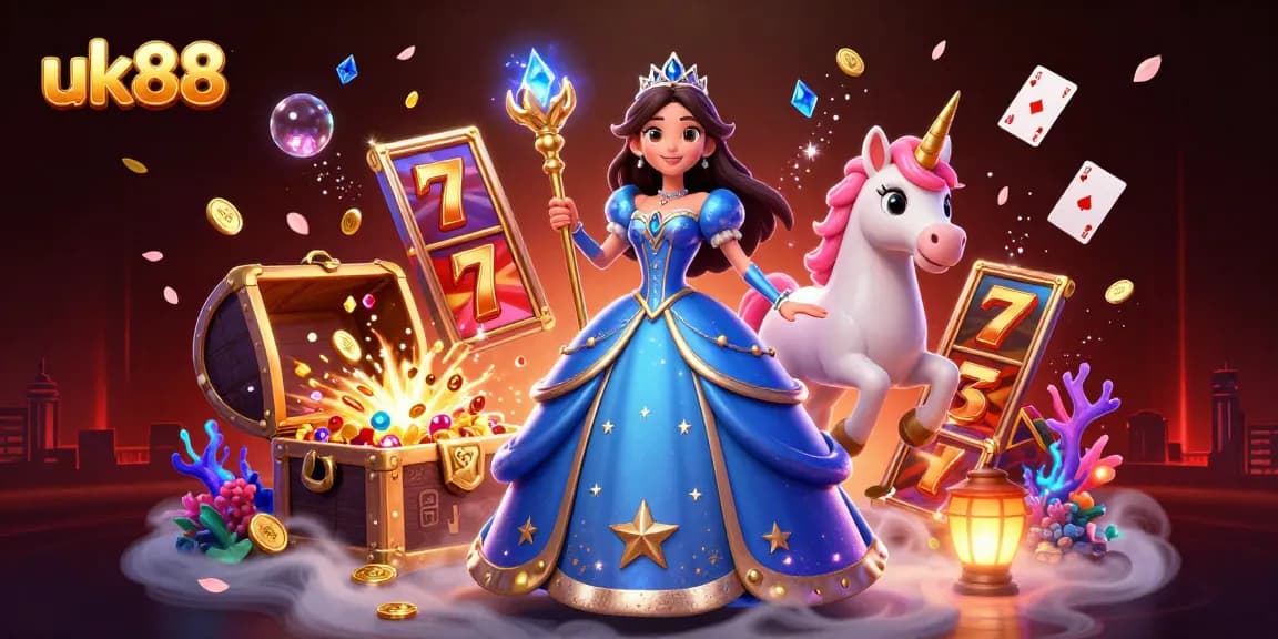 Engage with exciting uk88 slot adventures as luck spins with golden reels and vibrant gems.