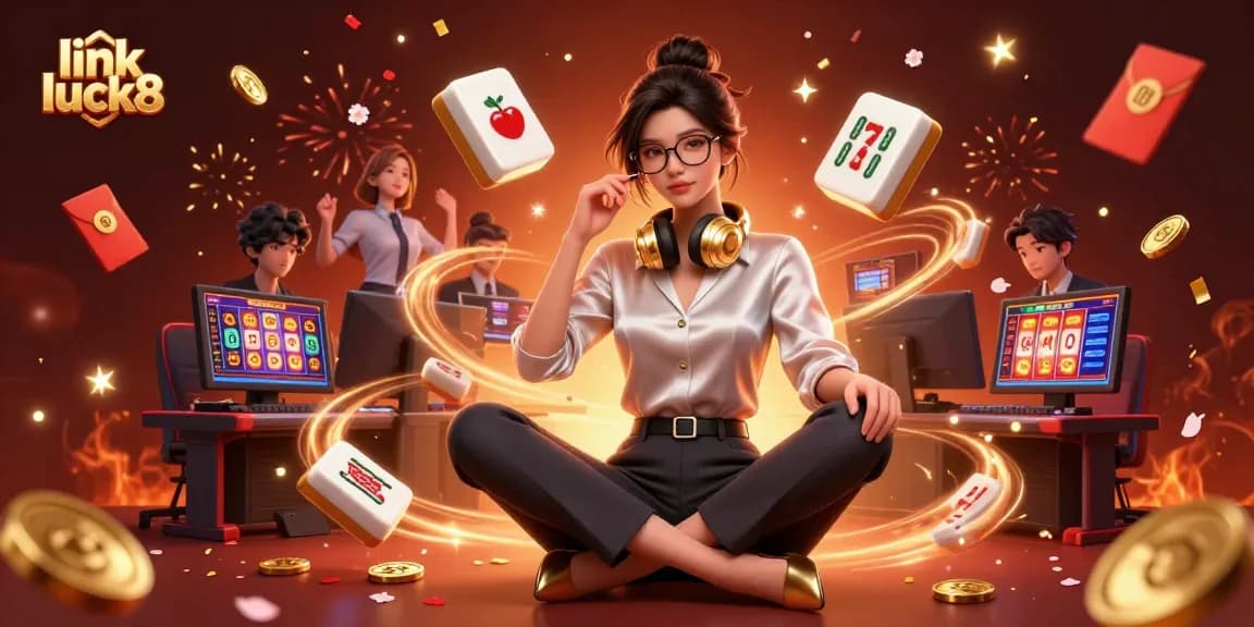 Experience thrilling slots with link luck8 as elegant characters enjoy vibrant casino gameplay.