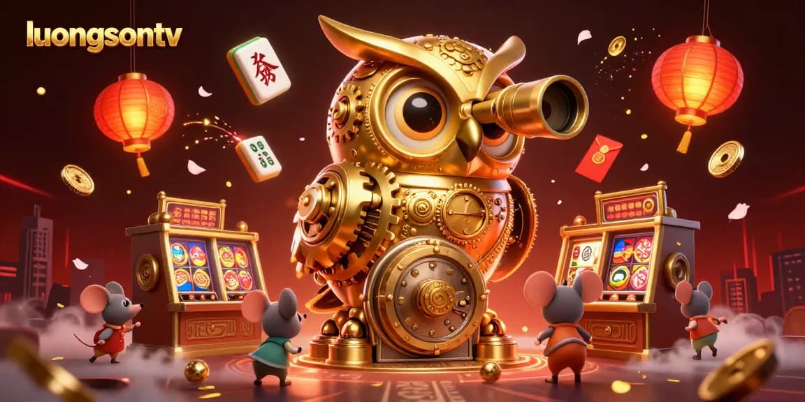 Experience the thrill of gaming at luongsontv with vibrant casino elements and dynamic characters.