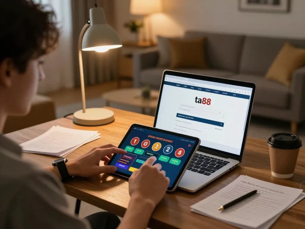 Participating in online betting with ta88 đăng nhập using a tablet at home