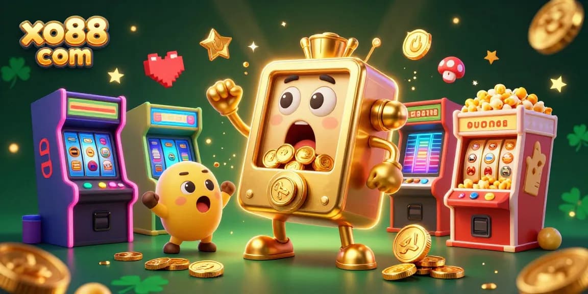 Experience the excitement of winning at xo88 com with a vibrant casino scene full of animated characters.