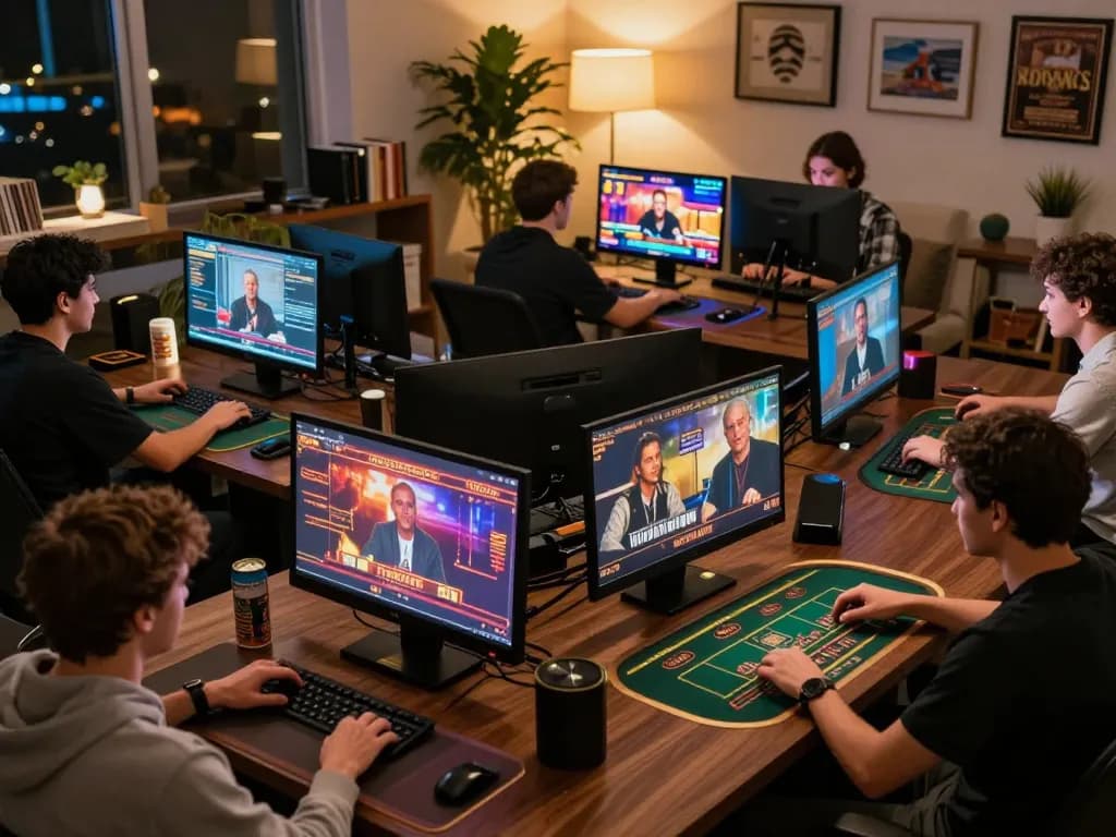 Action-packed online gaming experience at bj88bj with players engaging in live dealer games