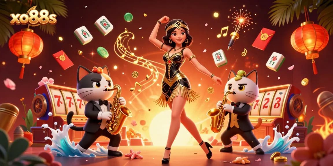 Xo88s offers an exhilarating gaming experience with vibrant animations and rich casino elements.