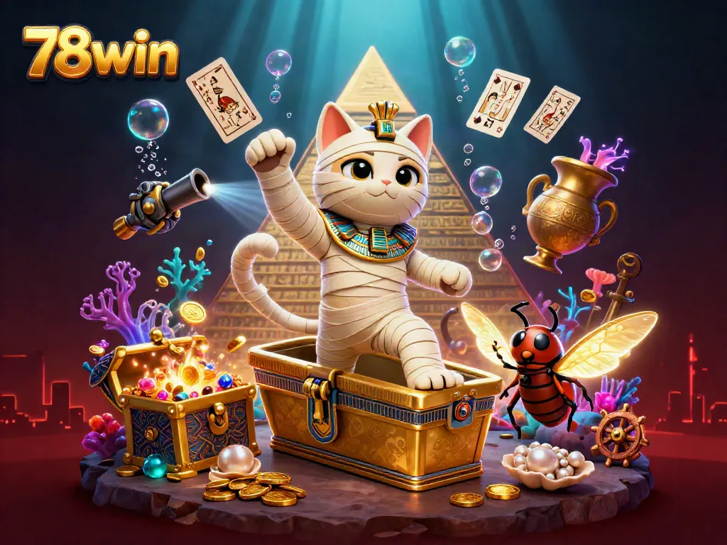 Experience thrilling gameplay at 78win with an exciting casino illustration featuring dynamic characters and vibrant game elements.