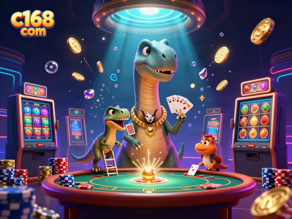Win big with c168 com's thrilling games featuring vibrant casino action and characters.