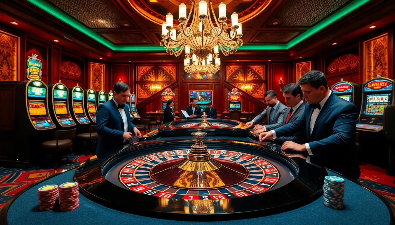 Action at the nhà cái nk88 casino featuring exciting roulette gameplay with colorful chips and a luxurious atmosphere.