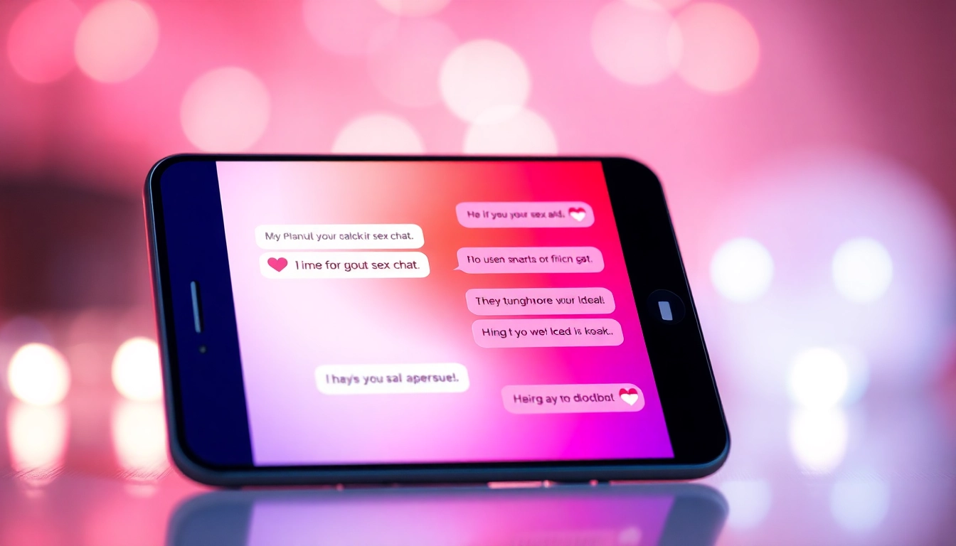 Engaging AI chat interface for free ai sex chat, featuring vibrant colors and playful text.