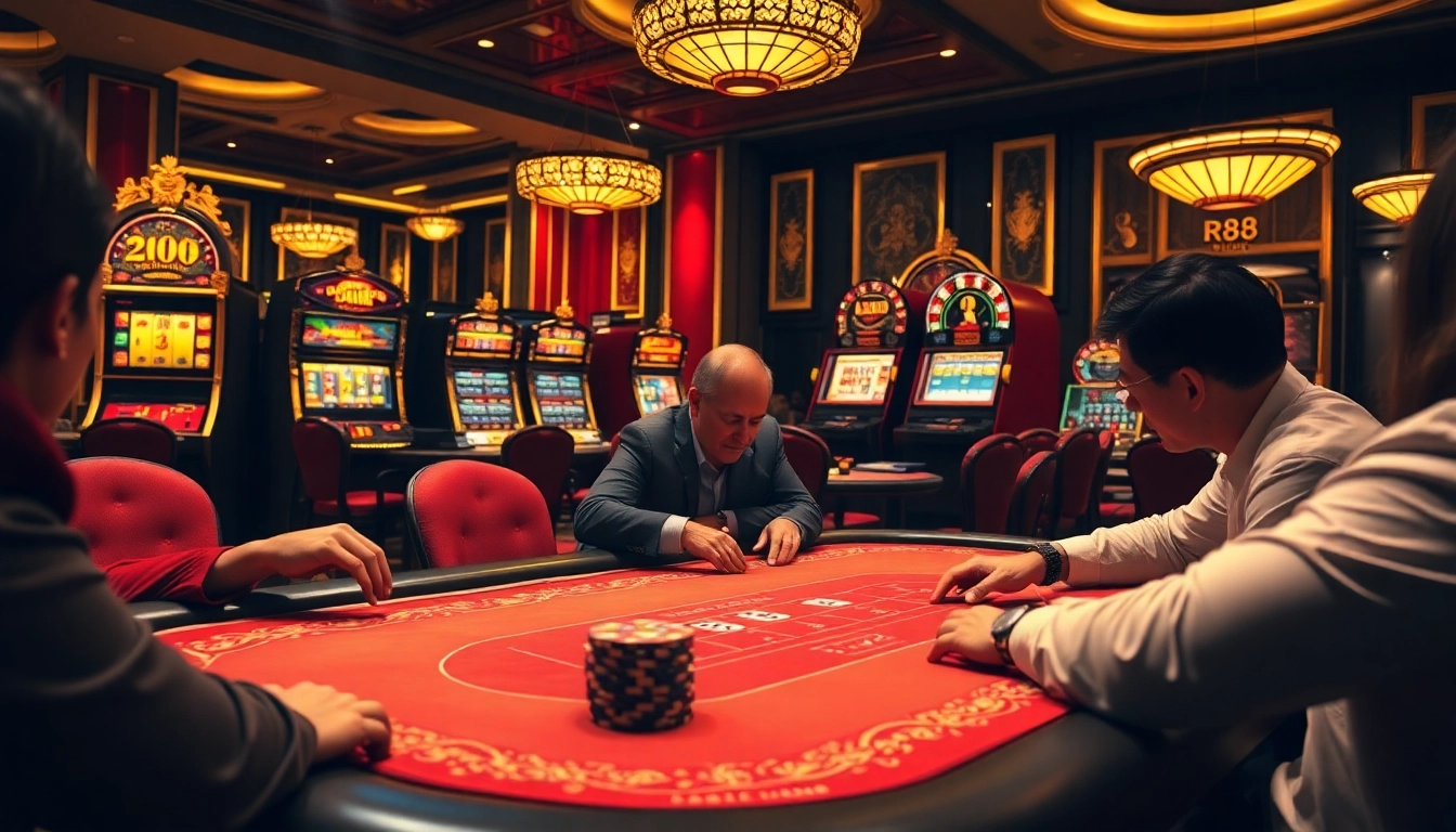 Join exciting gameplay at RR88 with vibrant casino tables and thrilling card action.