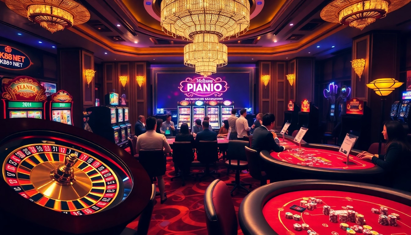 Engage in thrilling gaming at nk88 net with vibrant casino tables and slots.