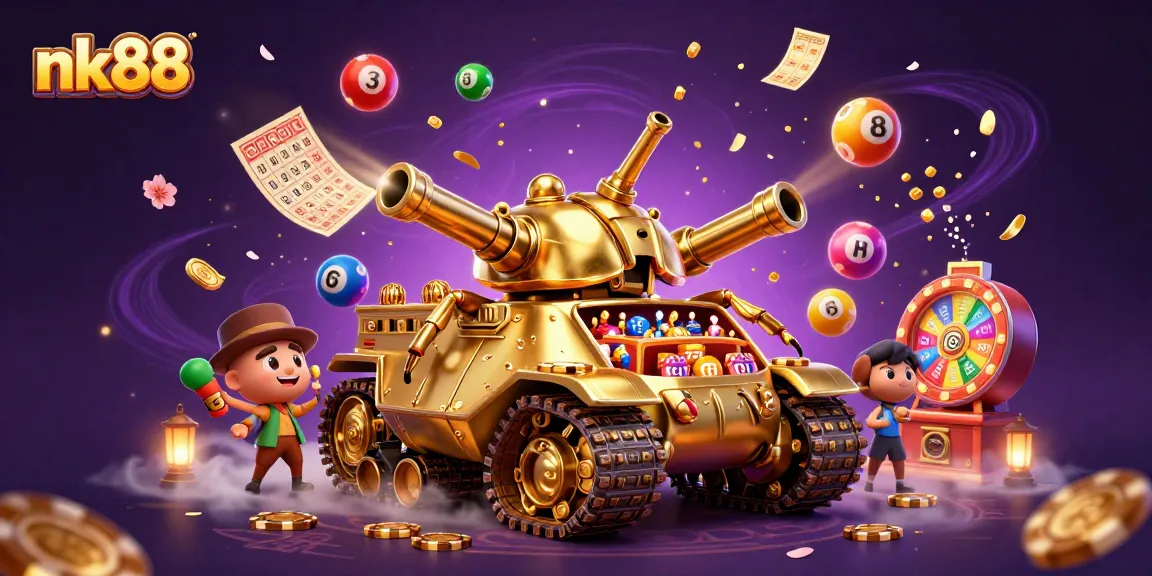 Experience the thrilling world of nk88 with a vibrant 3D casino scene showcasing fun games and excitement.