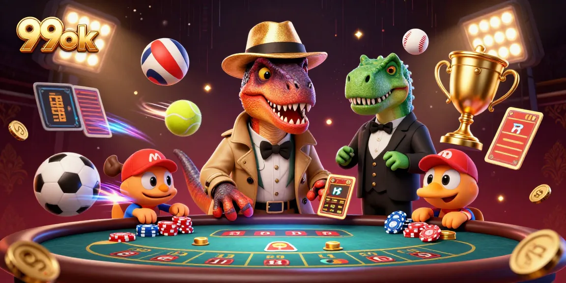 Watch the action unfold at 99ok as a velociraptor card counter tries to blend in while a stegosaurus pit boss watches closely.