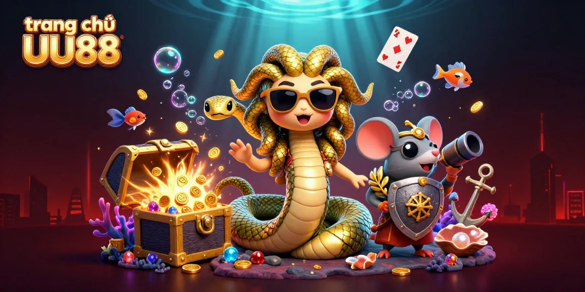 Engage with the vibrant casino world of trang chủ UU88, featuring Medusa and treasure elements.