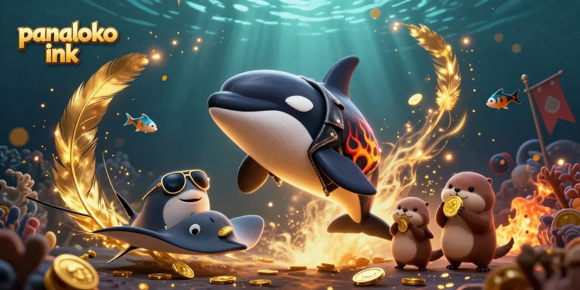 Panaloko ink showcases vibrant 3D illustration with sea creatures celebrating betting victories in an underwater casino environment.